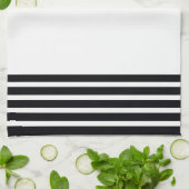 Schwarzweiß-Designer Geschirrtuch (Gefaltet)