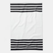 Schwarzweiß-Designer Geschirrtuch (Vertikal)