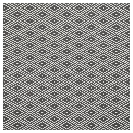 Schwarzweiss-Diamant-Muster-Gewebe Stoff (Muster)
