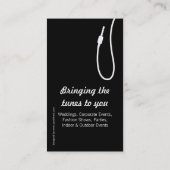 Schwarzweiss-DJ-Förderer-Visitenkarte Visitenkarte (Rückseite)