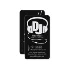 Schwarzweiss-DJ-Förderer-Visitenkarte