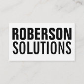 Schwarzweiß, doppelseitig visitenkarte (Vorderseite)