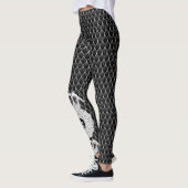 Schwarzweiss-Drache Leggings (Links)