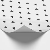 Schwarzweiss-Dreieck-Hand gezeichnet Geschenkpapier (Ecke)