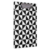 Schwarzweiss-Dreieck-Muster Klemmbrett (Rechts)
