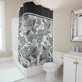 Schwarzweiß Duschvorhang (Beispiel)