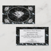 Schwarzweiss-Edelsteine Visitenkarte (Vorne/Hinten)