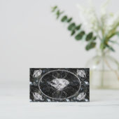 Schwarzweiss-Edelsteine Visitenkarte (Stehend Vorderseite)