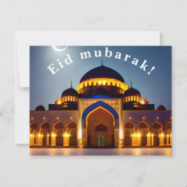 Schwarzweiß "Eid Mubarak" Karte