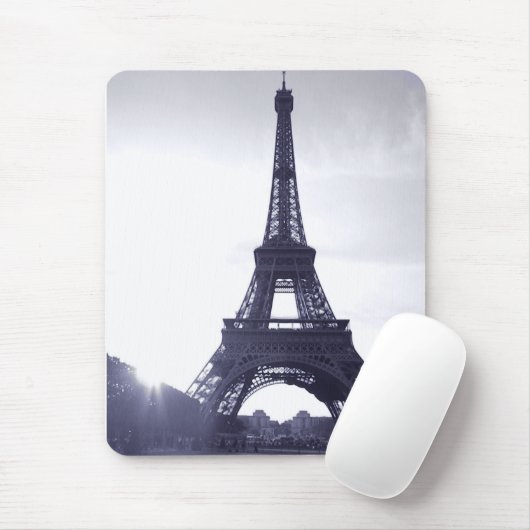 Schwarzweiss-Eiffelturm Mousepad (Mit Mouse)