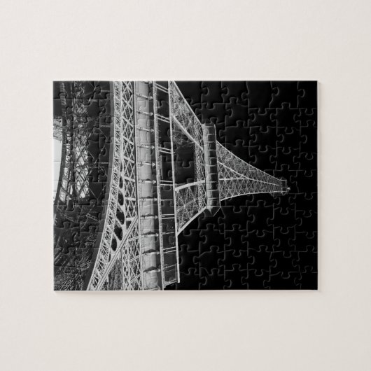 Schwarzweiss-Eiffelturm Puzzle (Horizontal)