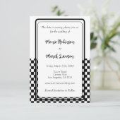 Schwarzweiß, einfach save the date (Stehend Vorderseite)