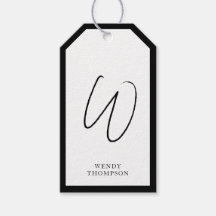 Schwarzweiß Einfache Minimalistische Monogramm