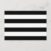 Schwarzweiss-einfaches Skript UAWG der Streifen-| Begleitkarte (Rückseite)