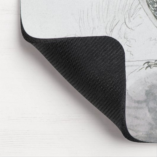 Schwarzweiss-Eisvogel Mousepad (Ecke)