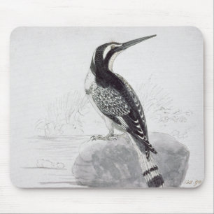 Schwarzweiss-Eisvogel Mousepad