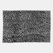 Schwarzweiß-Elefantendruck Geschirrtuch (Horizontal)