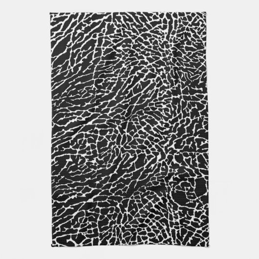 Schwarzweiß-Elefantendruck Geschirrtuch (Vertikal)