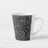 Schwarzweiß-Elefantendruck Milchtasse (Rechts)