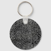 Schwarzweiß-Elefantendruck Schlüsselanhänger (Vorderseite)