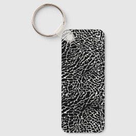 Schwarzweiß-Elefantendruck Schlüsselanhänger