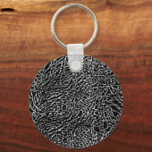 Schwarzweiß-Elefantendruck Schlüsselanhänger (Vorderseite)