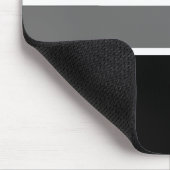 Schwarzweiß-elegantes Monogramm mit Namen Mousepad (Ecke)