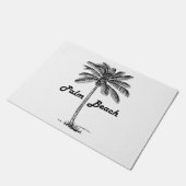 Schwarzweiss-Entwurf des Palm Beach Florida u. der Fußmatte (Schrägansicht)