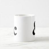 Schwarzweiss-Etzeichen-Tasse Kaffeetasse (Mittel)