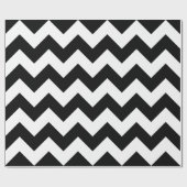 Schwarzweiß-Extra große Zickzack Schleifpapiere Geschenkpapier (Flach)