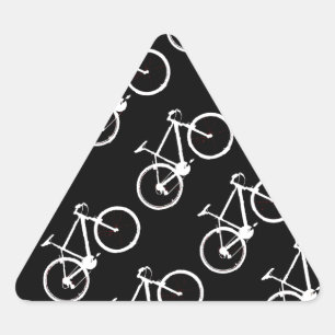 Schwarzweiss-Fahrradkopieren Dreieckiger Aufkleber