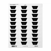 Schwarzweiß-Farbblock, einfach Minimalistisch (Vorne)