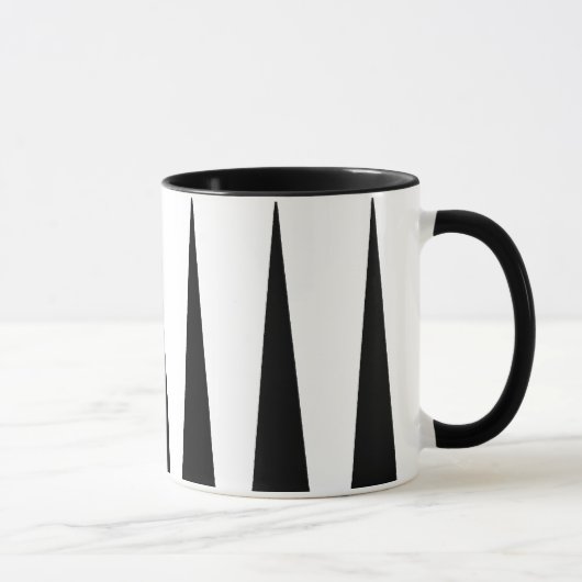Schwarzweiss-Farbblock Tasse (Rechts)