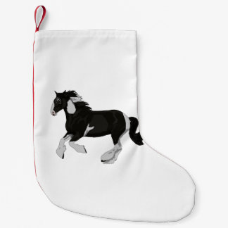 Schwarzweiss-Farbepinto-Sinti und Roma Vanner Kleiner Weihnachtsstrumpf