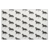 Schwarzweiss-Farbepinto-Sinti und Roma Vanner Stoff (Fat Quarter (45,7 x 55,9 cm))