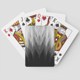 Schwarzweiss-Feder-Karten Spielkarten