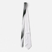 Schwarzweiss-Feder Krawatte (Rückseite)