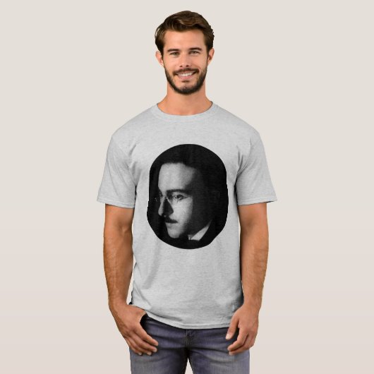 SCHWARZWEISS-FERNANDO PESSOA-PORTRÄT T-Shirt (Vorne ganz)