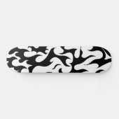 Schwarzweiss-Feuerentwurfs-Skateboard Skateboard (Horizontal)