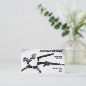 Schwarzweiss-Feuerwaffen ffl Händler Visitenkarte (Stehend Vorderseite)