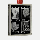 Schwarzweiss-Filmrolle Ornament Aus Metall (Rechts)