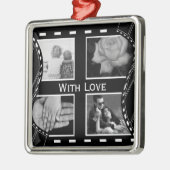 Schwarzweiss-Filmrolle Ornament Aus Metall (Links)