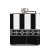 Schwarzweiß Flachmann (Rückseite)