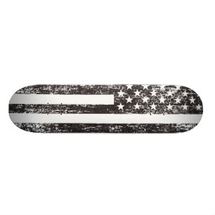 Schwarzweiss-Flagge-Skateboard Skateboard