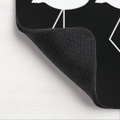 Schwarzweiss-Flamingo Mousepad (Ecke)