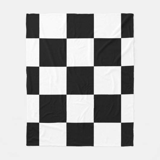 Schwarzweiß Fleecedecke (Vorderseite)