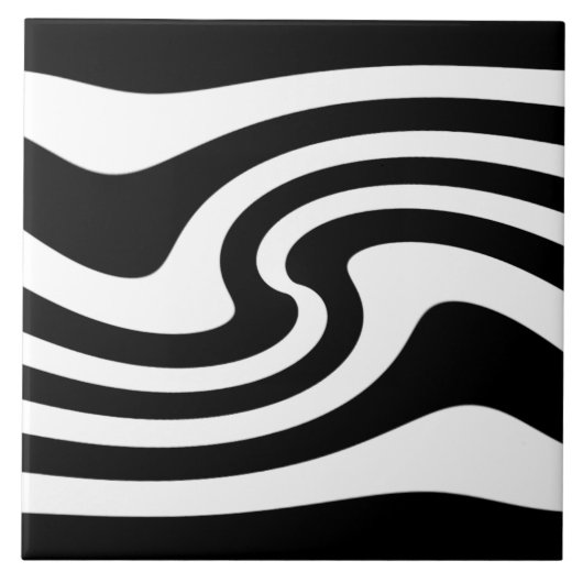 Schwarzweiss Fliese (Vorderseite)