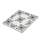 Schwarzweiss-Fliese Fliese (Seite)