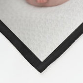 Schwarzweiß-Foto 6 Bilder-Familie Collage Fleecedecke (Ecke)