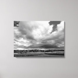 Schwarzweiß-Foto auf der Leinwand